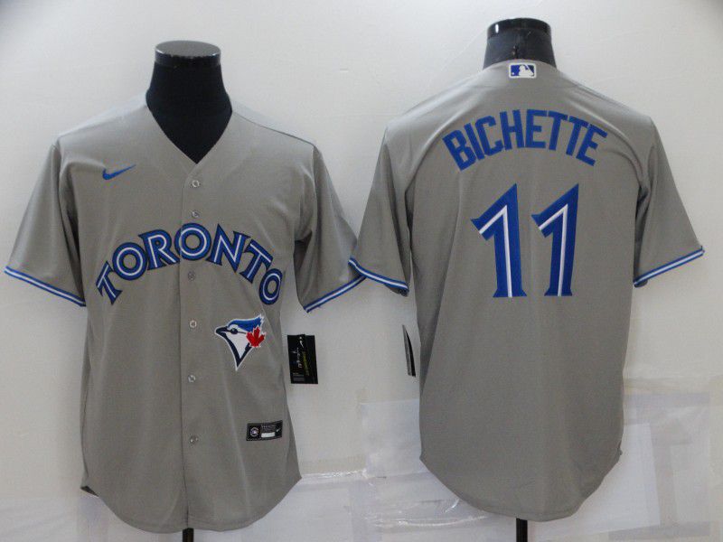 Men Toronto Blue Jays #11 Bichette Grey Game 2022 Nike MLB Jersey